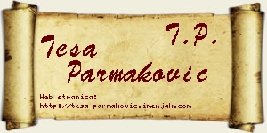 Teša Parmaković vizit kartica